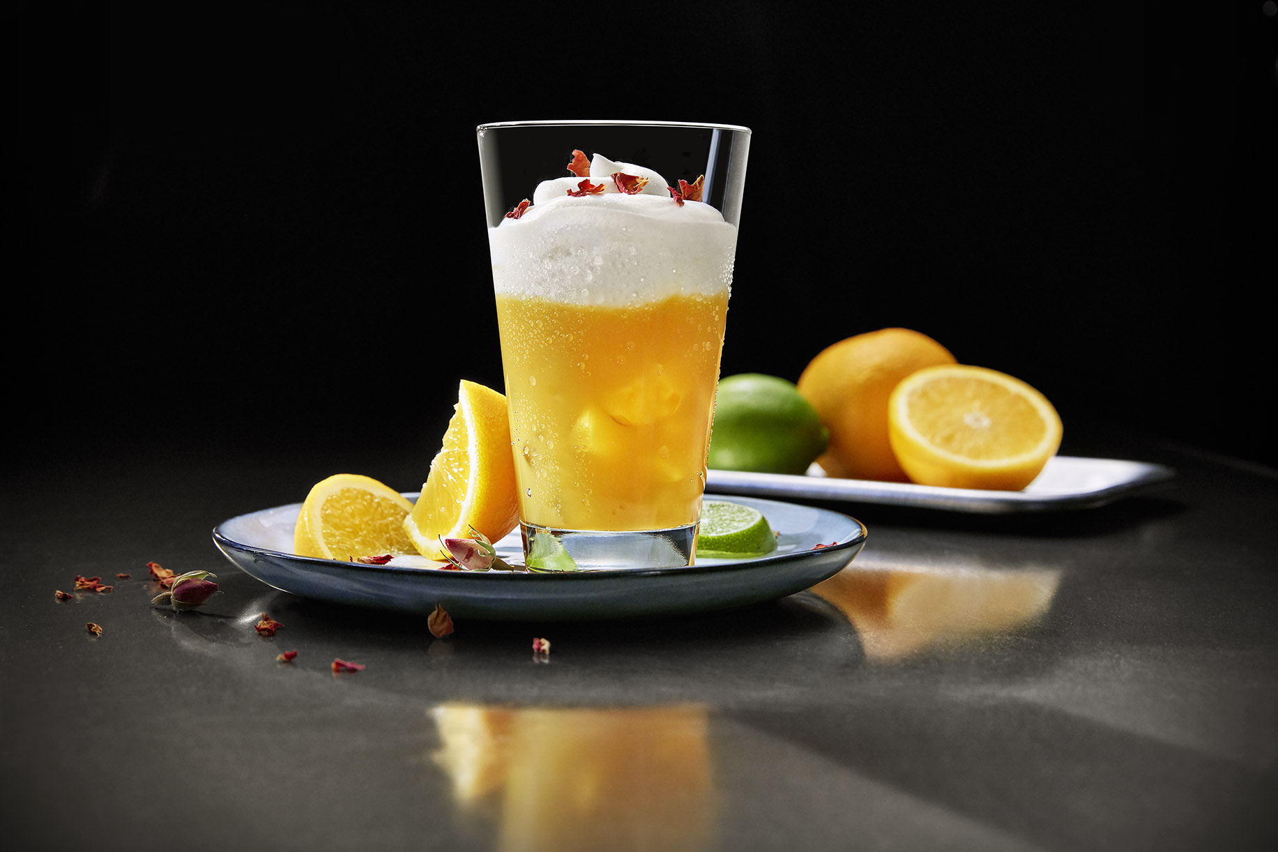 Orange Rose Cream Tea with Sour Cream
