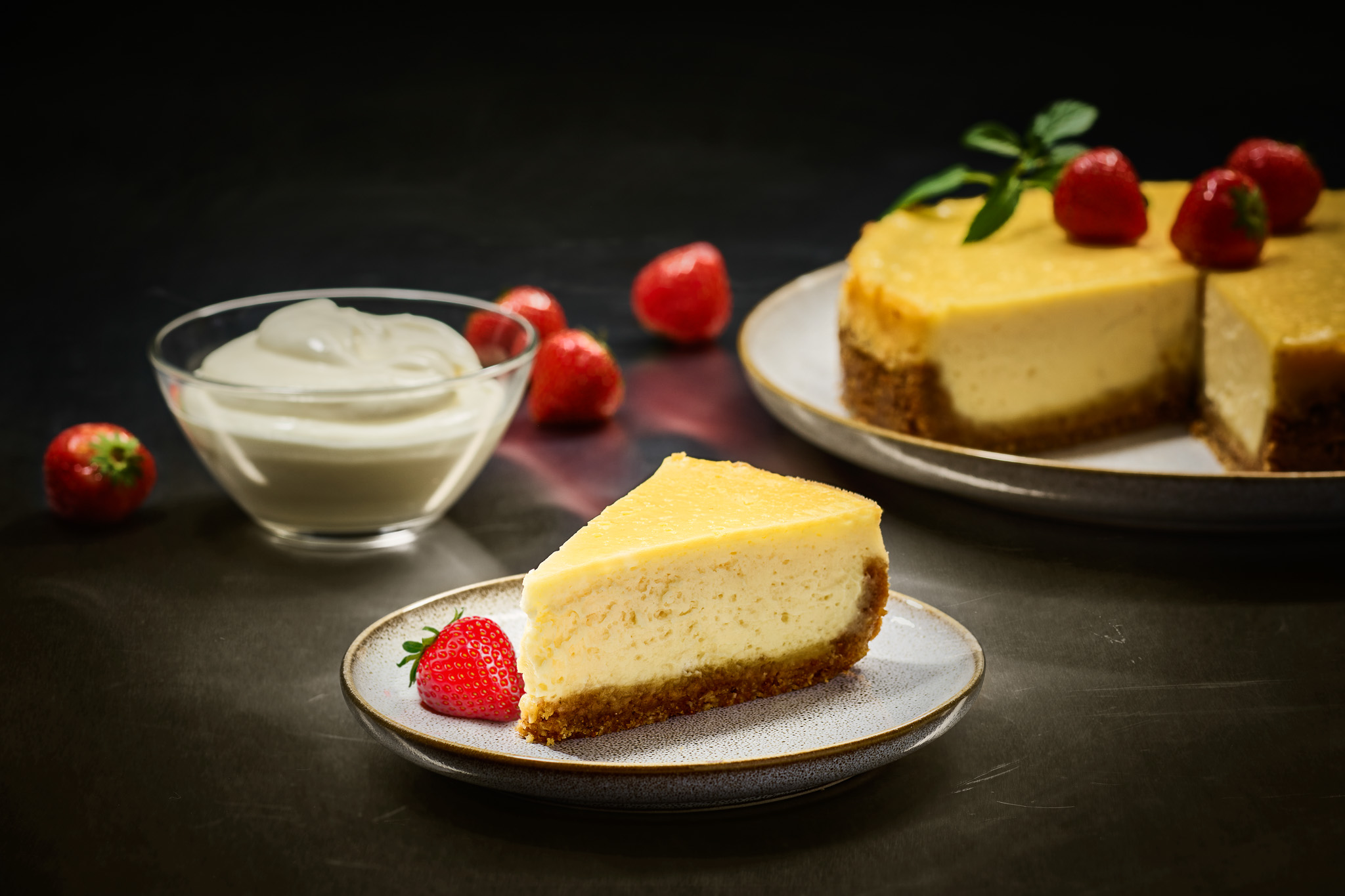 New York Style Cheesecake with Sour Cream
